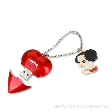 Customized Heart Shape USB Flash Memory